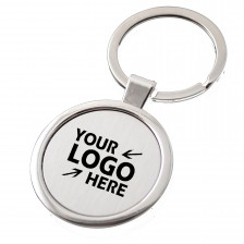  Round Metal Key Chain Tag